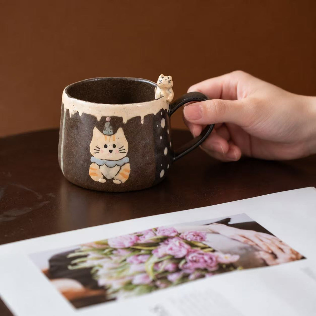 Cat Companion Ceramic Cup