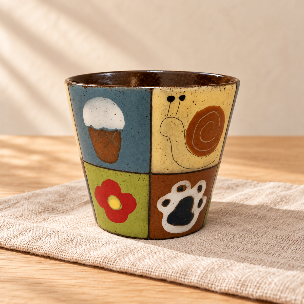 Patchwork Story Ceramic Cup — alternate view