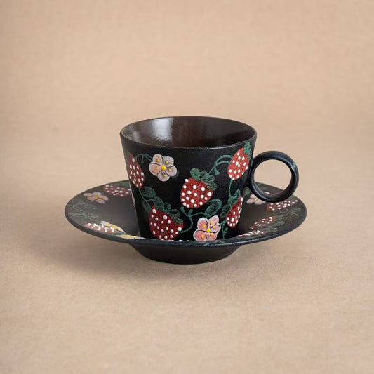 Strawberry Garden Cup and Saucer